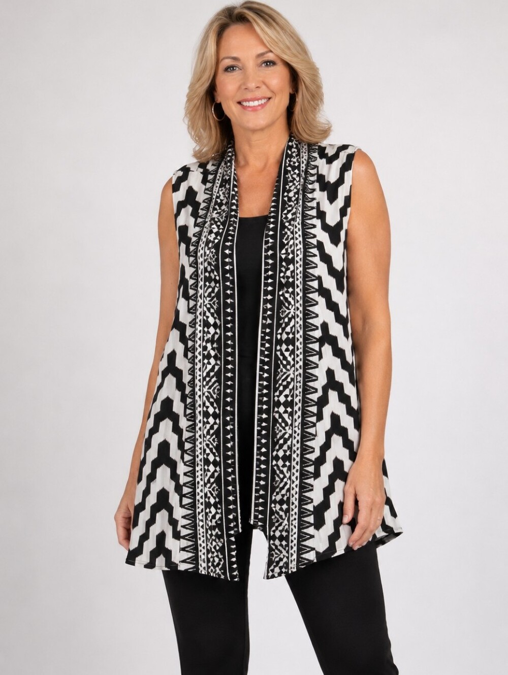 Chico's  open front draped cardigan.